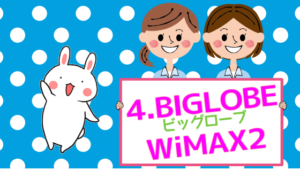 4.BIGLOBE（ビッグローブ）WiMAX2